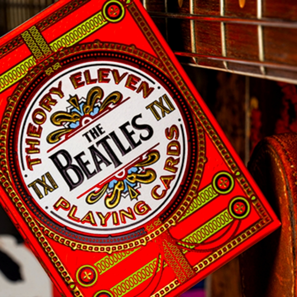 RARE THE BEATLES ORANGE ON PLAYING CARDS